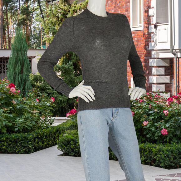 Braemar Light Wool Grey Sweater S, Vintage Casual Chicr9a - Picture 4 of 10